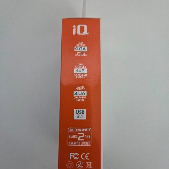 iQ USB-C Car Charger + USB Port, 3A/4A Max, 1.2 m - Picture 4 of 4